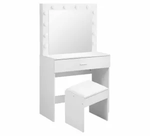 Makeup Vanity Mirror Desk With LED Lights