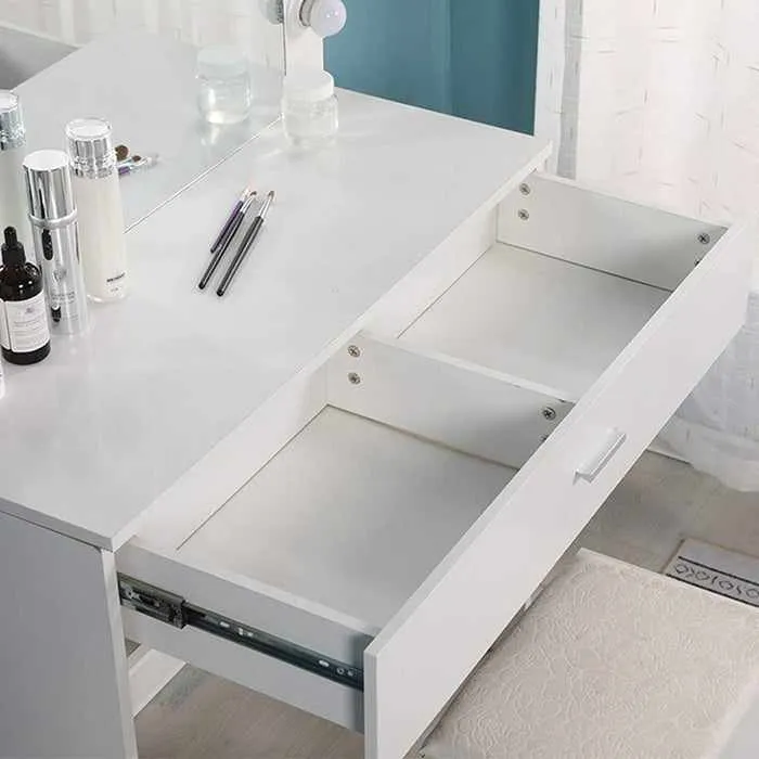 Makeup Vanity Mirror Desk With LED Lights
