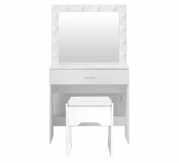 Makeup Vanity Mirror Desk With LED Lights
