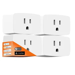 Matter Over Thread Smart Plug, Smart Mini Outlet, Works with Apple Home, Alexa & Google Home, 15A/1803W - Updated Version Matter Over Thread Smart Plug, Smart Mini Outlet, Works with Apple Home, Alexa & Google Home, 15A/1803W - Updated Version