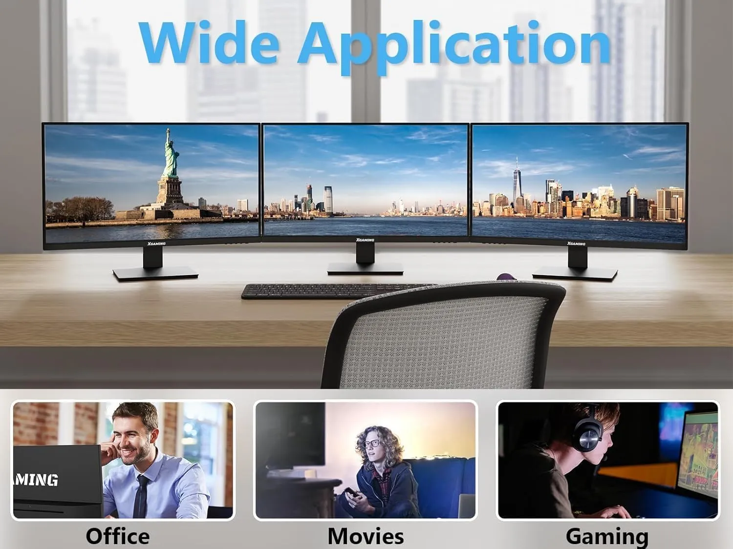 memzuoix 27 Inch Computer Monitor 100Hz FHD,1920 x 1080P Gaming Monitor with HDMI VGA Display Ports,3ms Response,Dual Speakers,FreeSync,100100mm VESA Mount,IPS Screen for Gaming Home Office