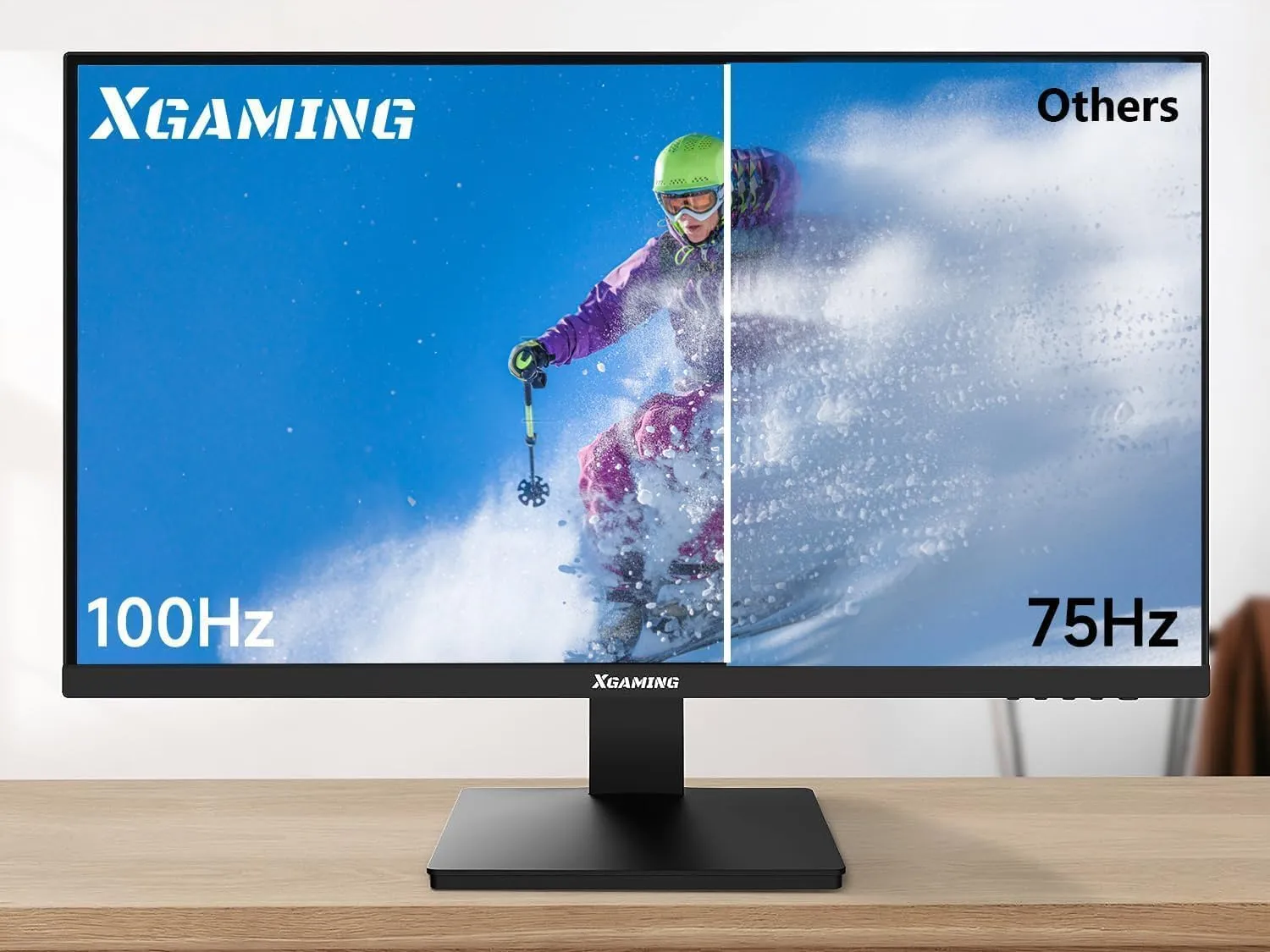 memzuoix 27 Inch Computer Monitor 100Hz FHD,1920 x 1080P Gaming Monitor with HDMI VGA Display Ports,3ms Response,Dual Speakers,FreeSync,100100mm VESA Mount,IPS Screen for Gaming Home Office