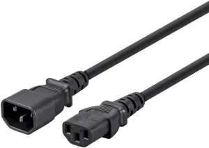 Monoprice Extension Cord - IEC 60320 C14 to IEC 60320 C13, 10 Amp, 3-Prong, 18AWG, 6 Feet, Black (6 Pack) Monoprice Extension Cord - IEC 60320 C14 to IEC 60320 C13, 10 Amp, 3-Prong, 18AWG, 6 Feet, Black (6 Pack)