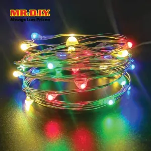 (MR.DIY) LED Battery Colorful Decoration Copper Wire Strip Fairy Light 3 Modes (3M)