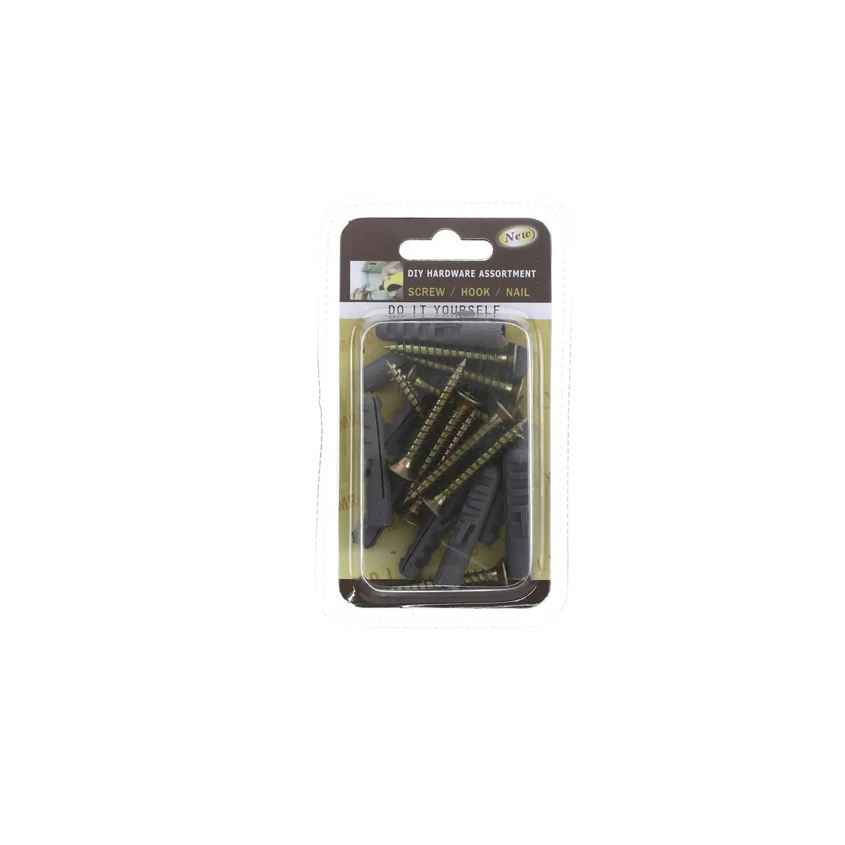 (MR.DIY) Screw And Wall Plug Fixing Pack G617 (10 pcs)