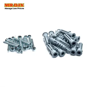 (MR.DIY)  Screws & Plugs (30pc)