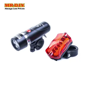 (MR.DIY) WILDWOLF LED Waterproof Bicycle Bike Torch Lights Set