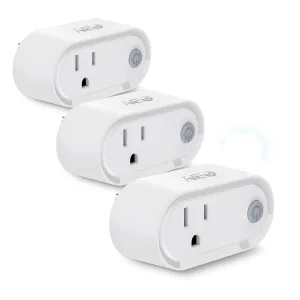 NEO Z-Wave Plus Smart Mini Plug 3-Pack, Compact Z-Wave Outlet for Home Automation, Compatible with SmartThings, Basic On/Off Function, 500 S2, Energy Efficient Remote Control