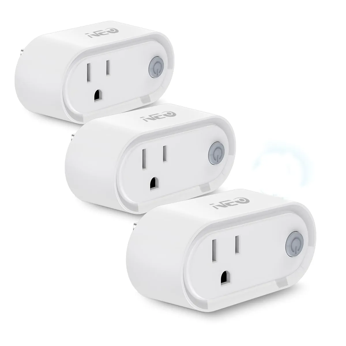 NEO Z-Wave Plus Smart Mini Plug 3-Pack, Compact Z-Wave Outlet for Home Automation, Compatible with SmartThings, Basic On/Off Function, 500 S2, Energy Efficient Remote Control