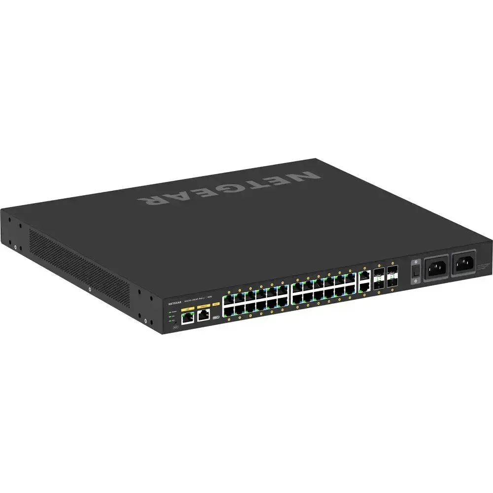 Netgear AV Line M4250 GSM4230UP 24-Port Gigabit PoE   Compliant Managed Network Switch with SFP (1440W)
