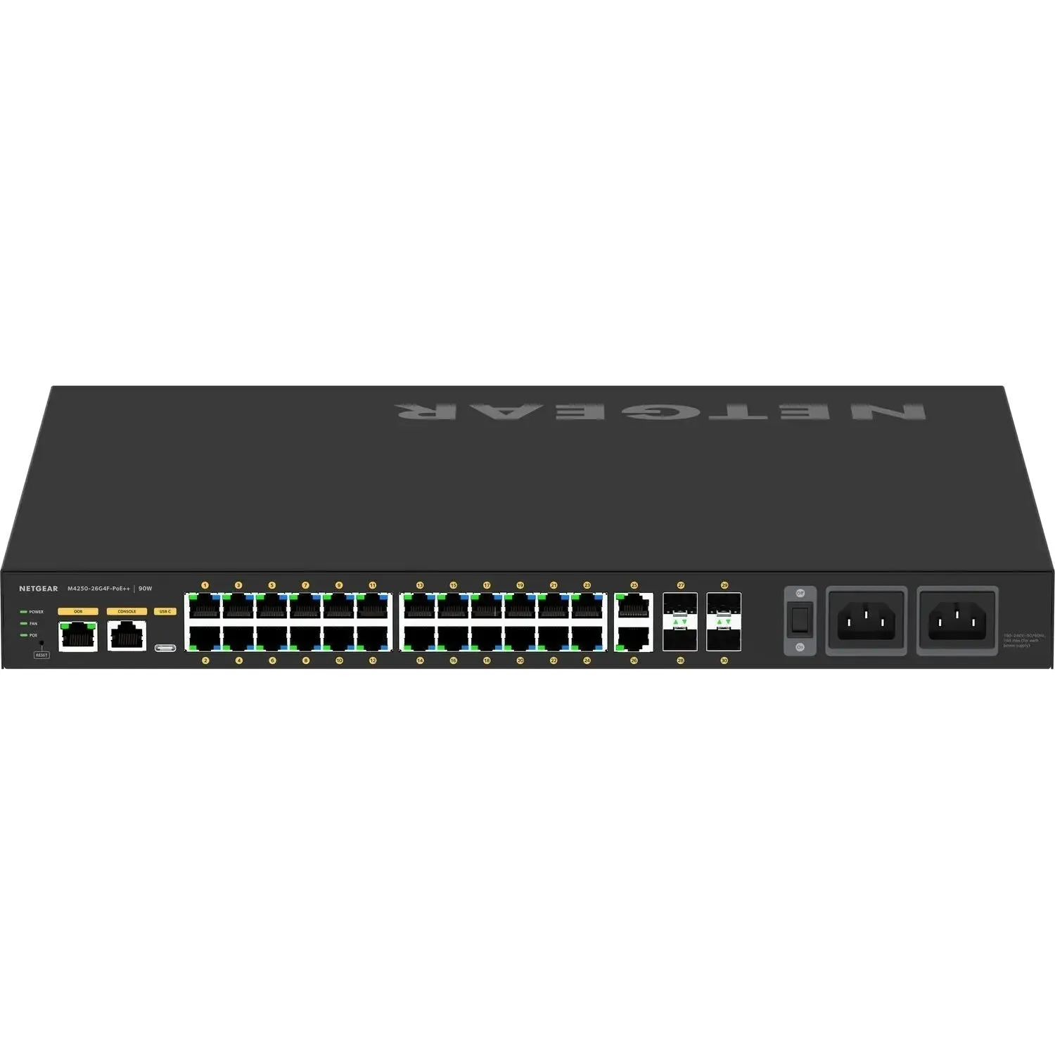 Netgear AV Line M4250 GSM4230UP 24-Port Gigabit PoE   Compliant Managed Network Switch with SFP (1440W)
