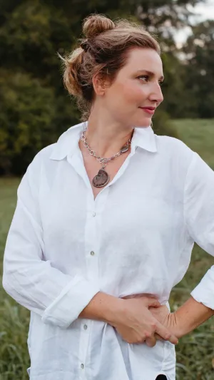 Pam Coffey Ammonite and Turtle Coin Necklace