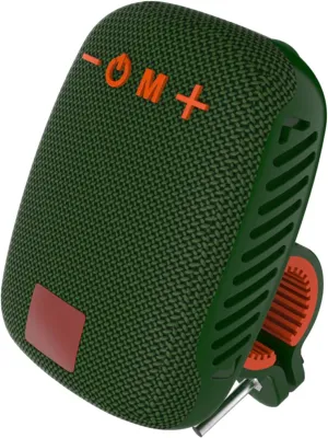 Portable Bluetooth Speaker for Bike, TG392 IPX5 Travel Outdoor Speaker with Mount, Built in FM Radio, Stereo Handlebar Speaker for Electric Scooters (Green)