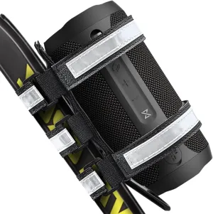 Portable Speaker Mount for Bike, Motorcycle, Boat,UTV,ATV, Reflective Long Speakers Holder Strap Fits for JBL Charge 4/5, Flip 5/6, Anker Soundcore 2/3, Bose Soundlink Flex Outdoor Use