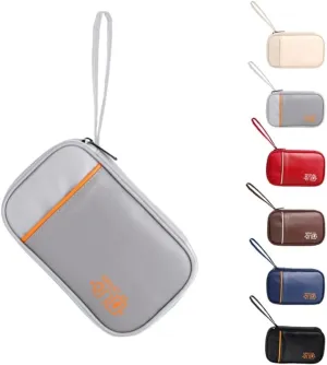 Portable Travel Cable Organizer Pouch Electronic Accessories Carry Case, Waterproof Bag for Cord, Charger, Earphone (Grey)