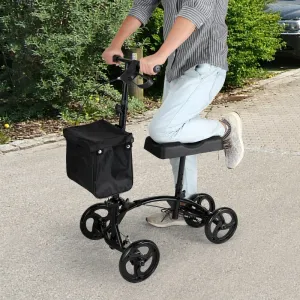 Premium All Terrain Medical Knee Walker Scooter, Adjustable & Safe