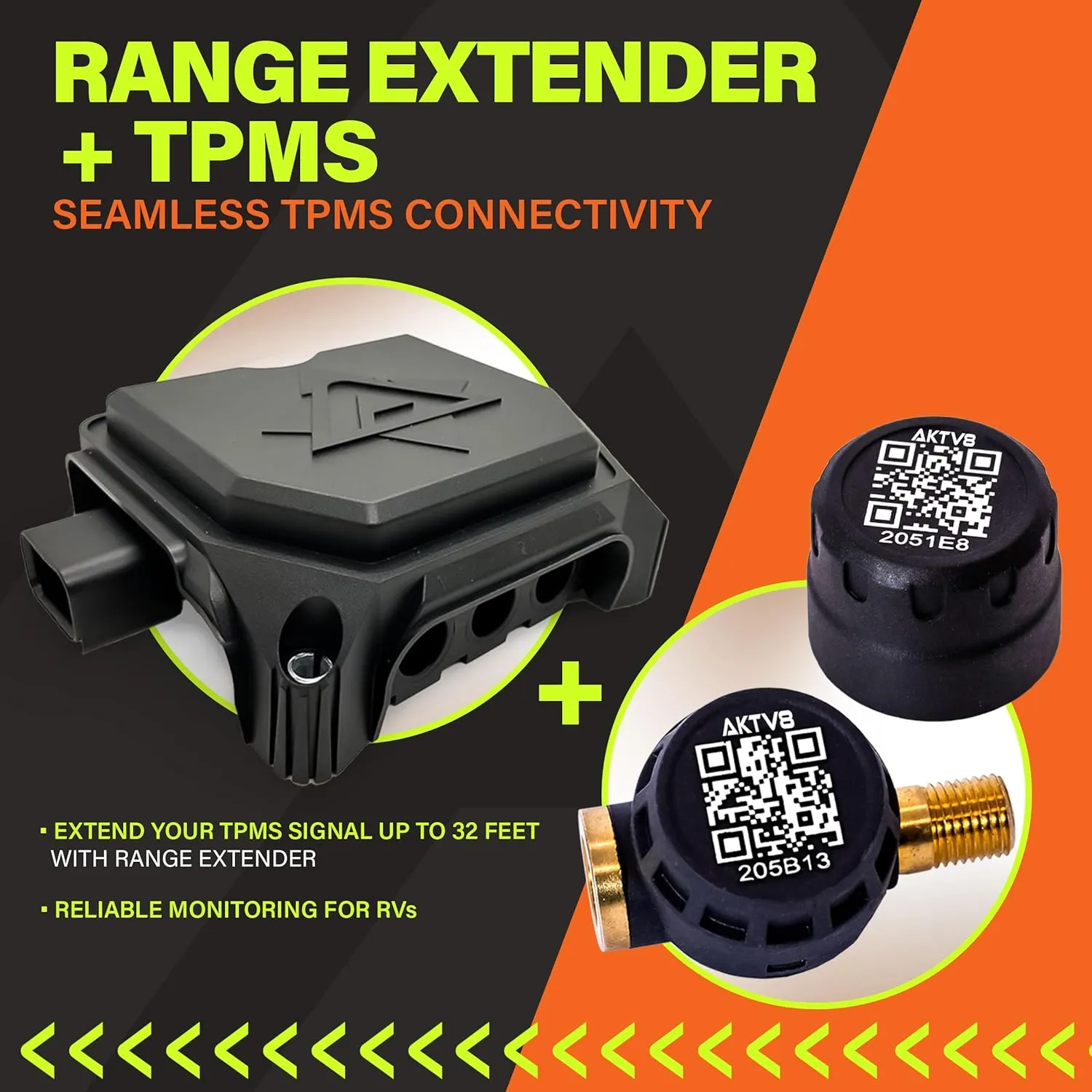 PressureTech Range Extender Kit  Bluetooth Signal Booster for RVs and Trailers Using PressureTech TPMS  Easy to Use  (Pack of 1)