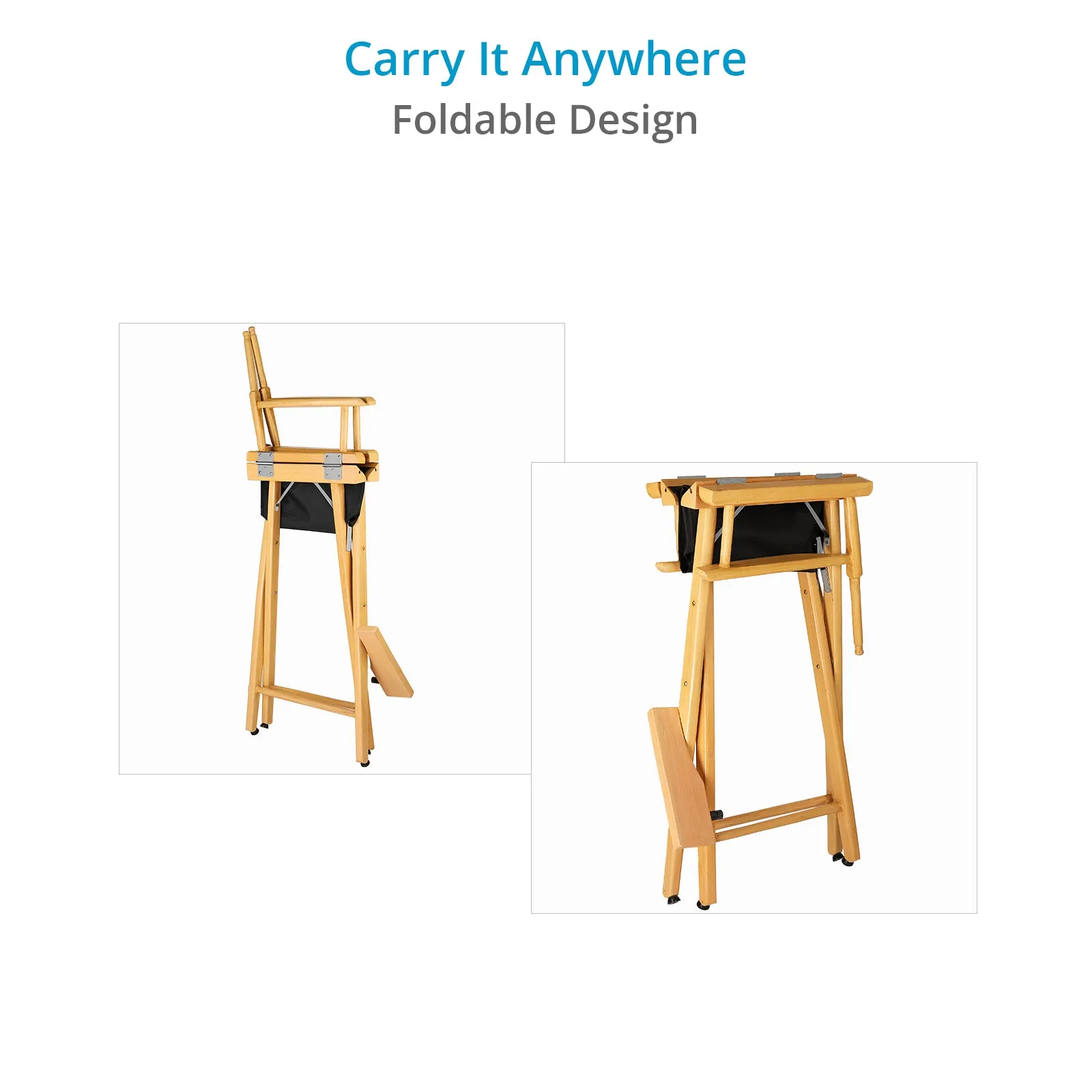 Proaim Foldable 30 Director Chair for Movies, Film Sets, Studios & More