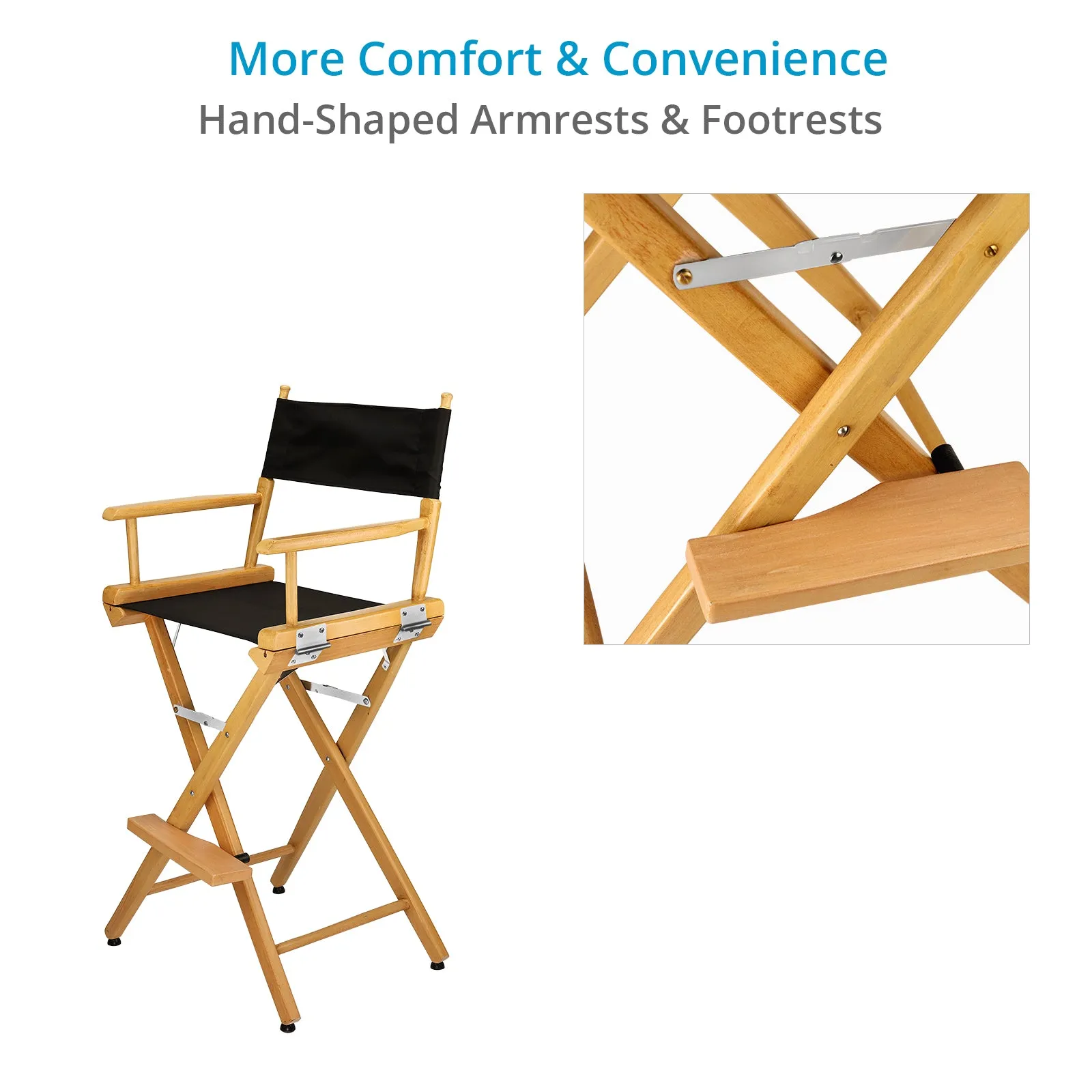 Proaim Foldable 30 Director Chair for Movies, Film Sets, Studios & More