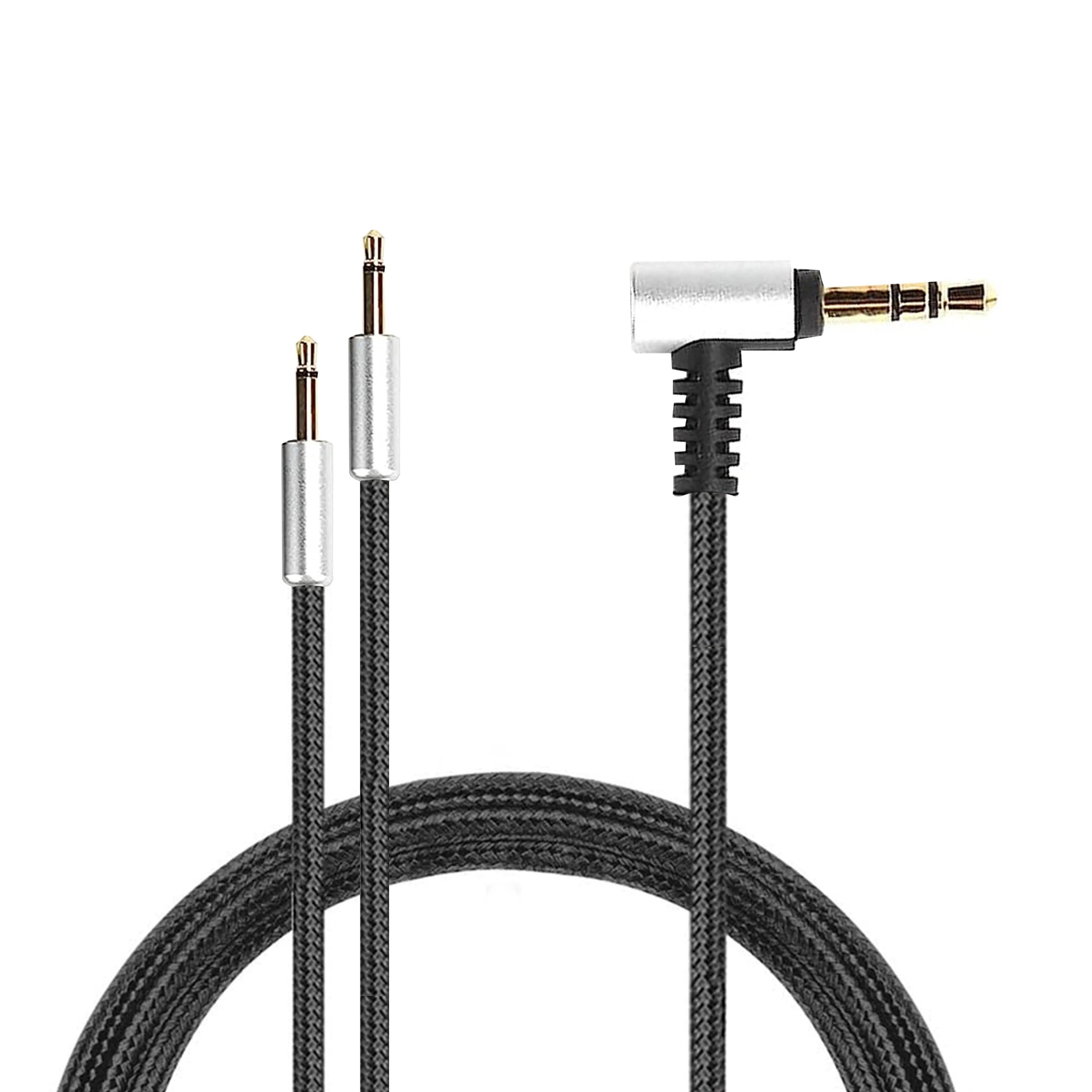 Replacement Cable for Hifiman HE400S, HE-400I (2.5mm plug version), HE560, HE-350, HE1000, HE1000V2   Sennheiser HD202 & HD212 Headsets, 3.5mm to Dual 2.5mm - 1.2M / 47