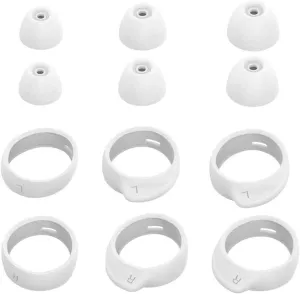 Replacement for Samsung Galaxy Buds Wingtips Ear Tips 12 PCS Accessories, Silicone Earhooks Earbuds Cover Eargels Eartips for Galaxy Buds 2019, White 12pcs
