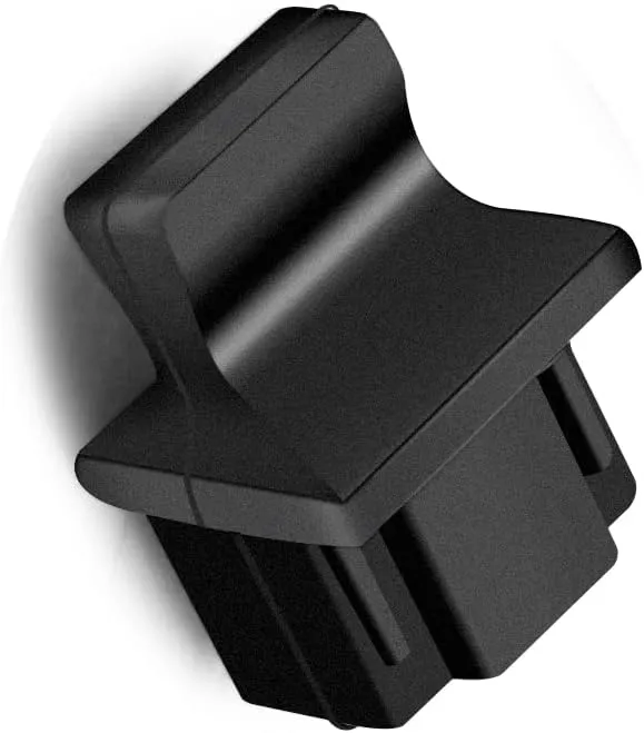 RJ45 Dust Cover Ethernet Port Plugs Network Switch LAN Protector for Copper RJ45 Female Jack Fiber Optic Terminal Hubs Routers Slot, Black Silicone, 50pcs