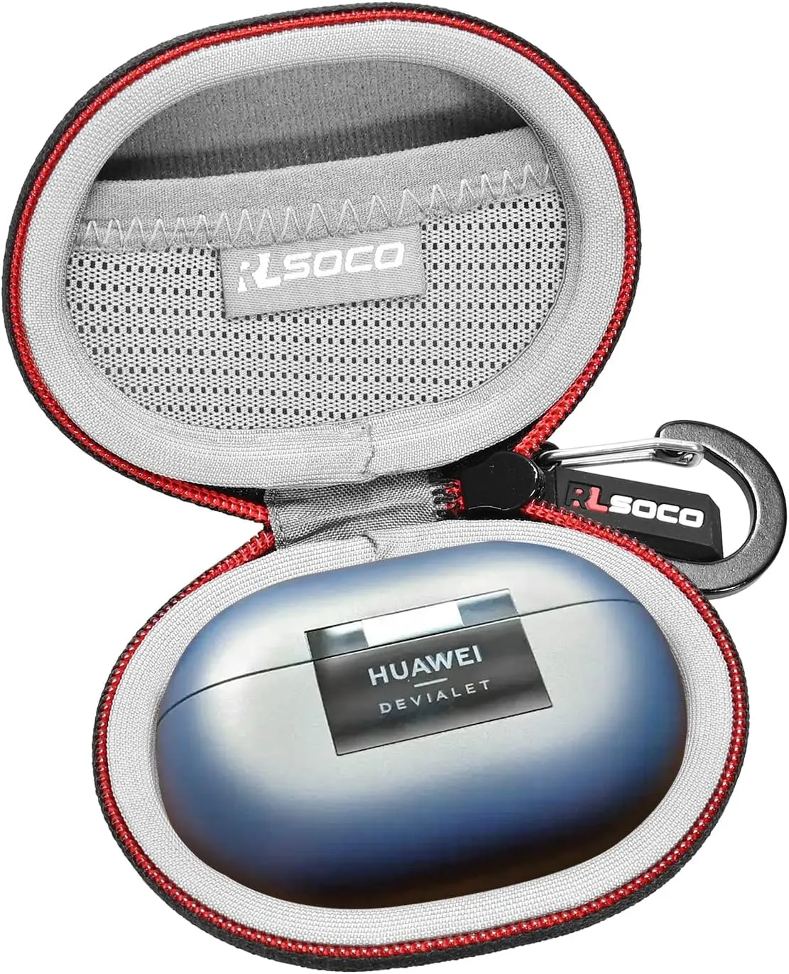 RLSOCO Hard Case for Huawei FreeBuds Pro 4/3/2 /2, Black, Water Resistant, Daily Use, Travel, Protecting Earbuds During Activities