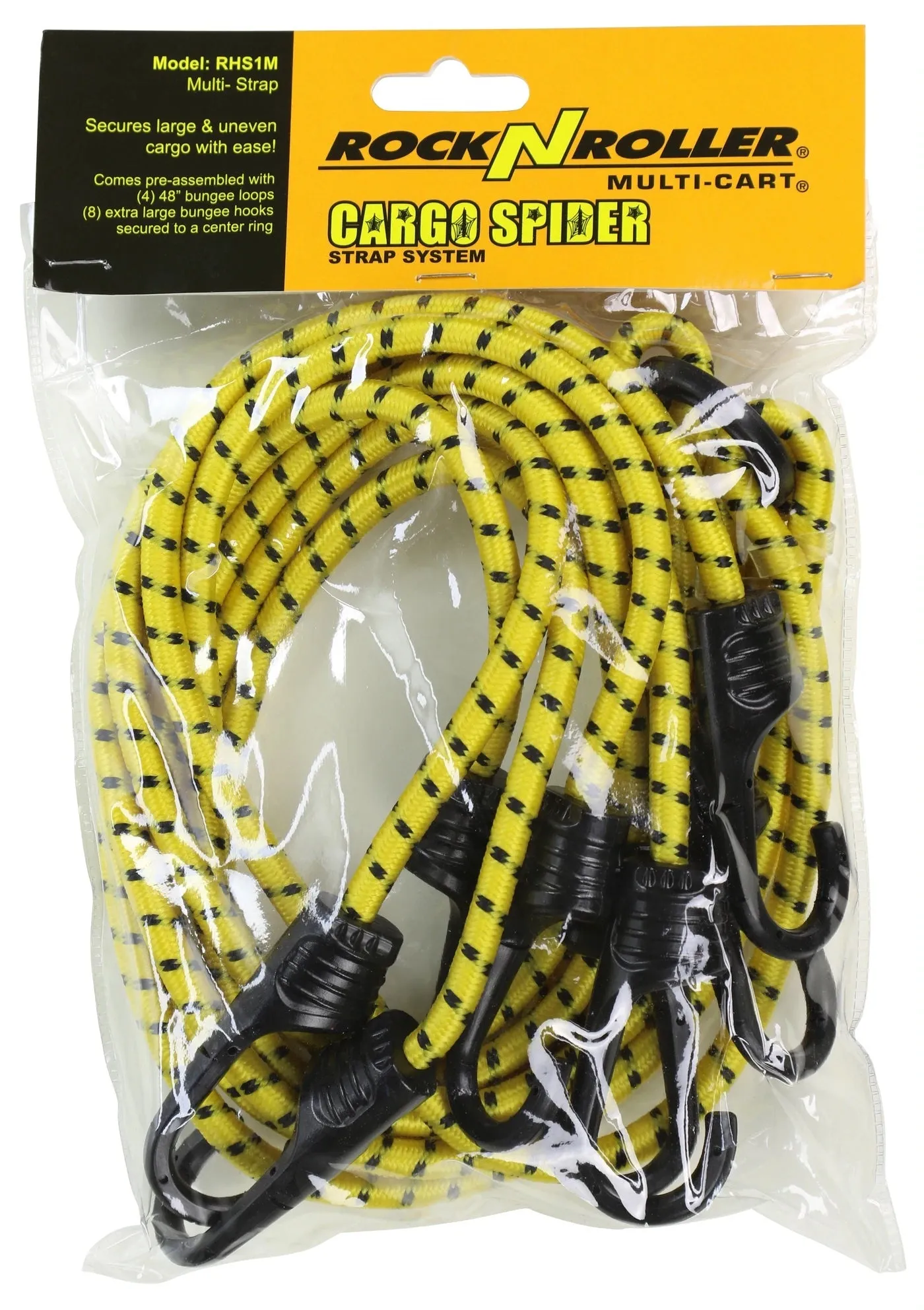 RockNRoller MultiCart Cargo Spider Multi-Strap XL for R8, R10, R12, R14, R16, and R18 Carts (48 x 48")