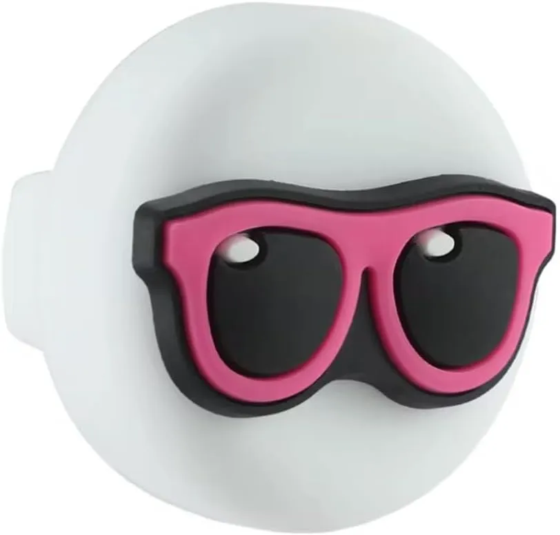 Silicone AirTag Holder for Kids Footwear, Child/Pet Safety Gear (Summer Sunglasses)