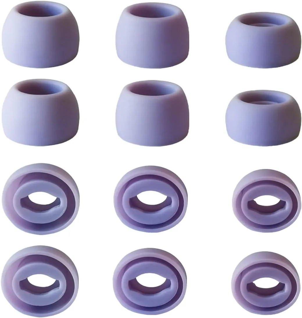 Silicone Ear Tips for Galaxy Buds Pro Replacement Earbuds Tips for Galaxy Buds Pro Earbuds 6 Pairs LMS Purple