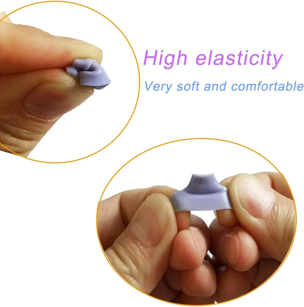Silicone Ear Tips for Galaxy Buds Pro Replacement Earbuds Tips for Galaxy Buds Pro Earbuds 6 Pairs LMS Purple