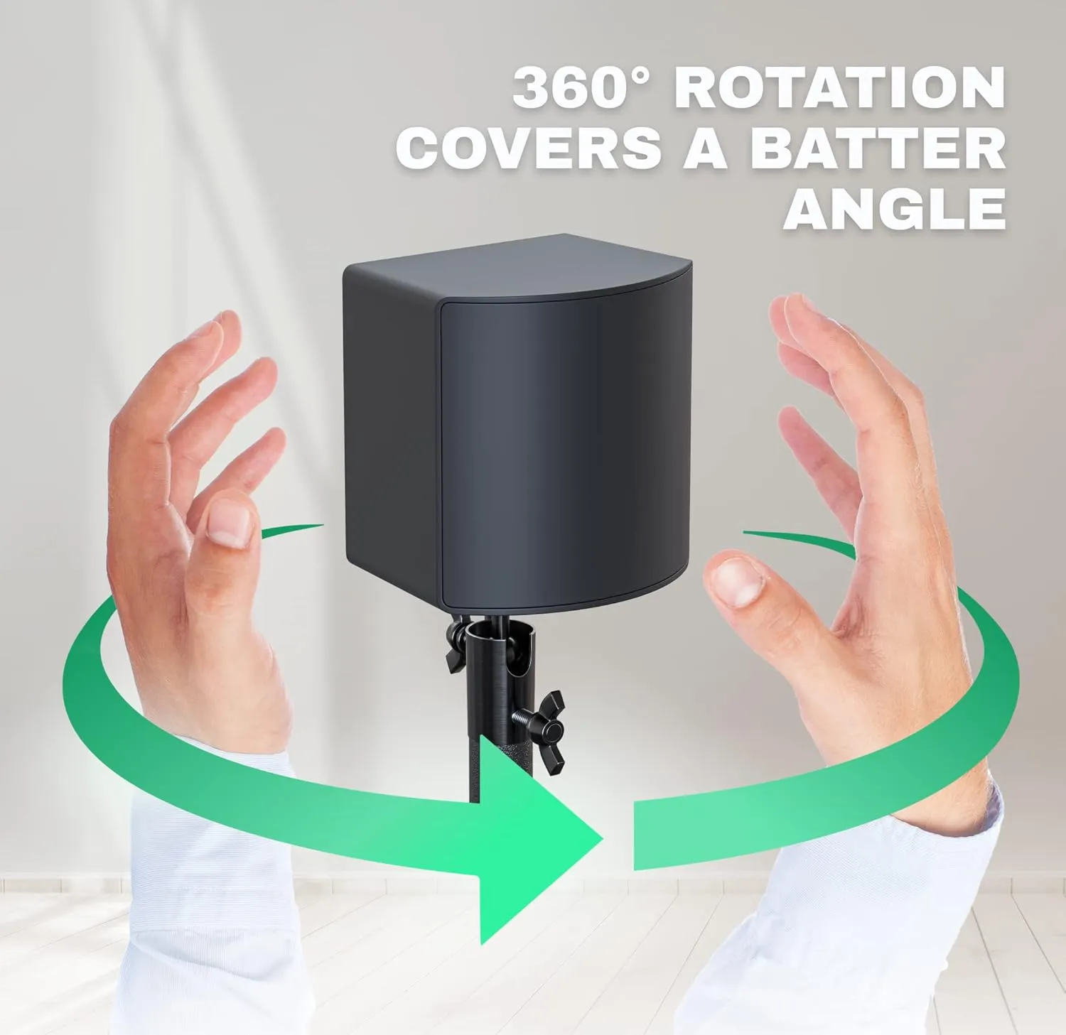 Skywin VR Tripod Glass Stand, Base Station Mount, Compatible with Steam VR Base Station 2.0 & Oculus Rift Constellation (2 Stands)
