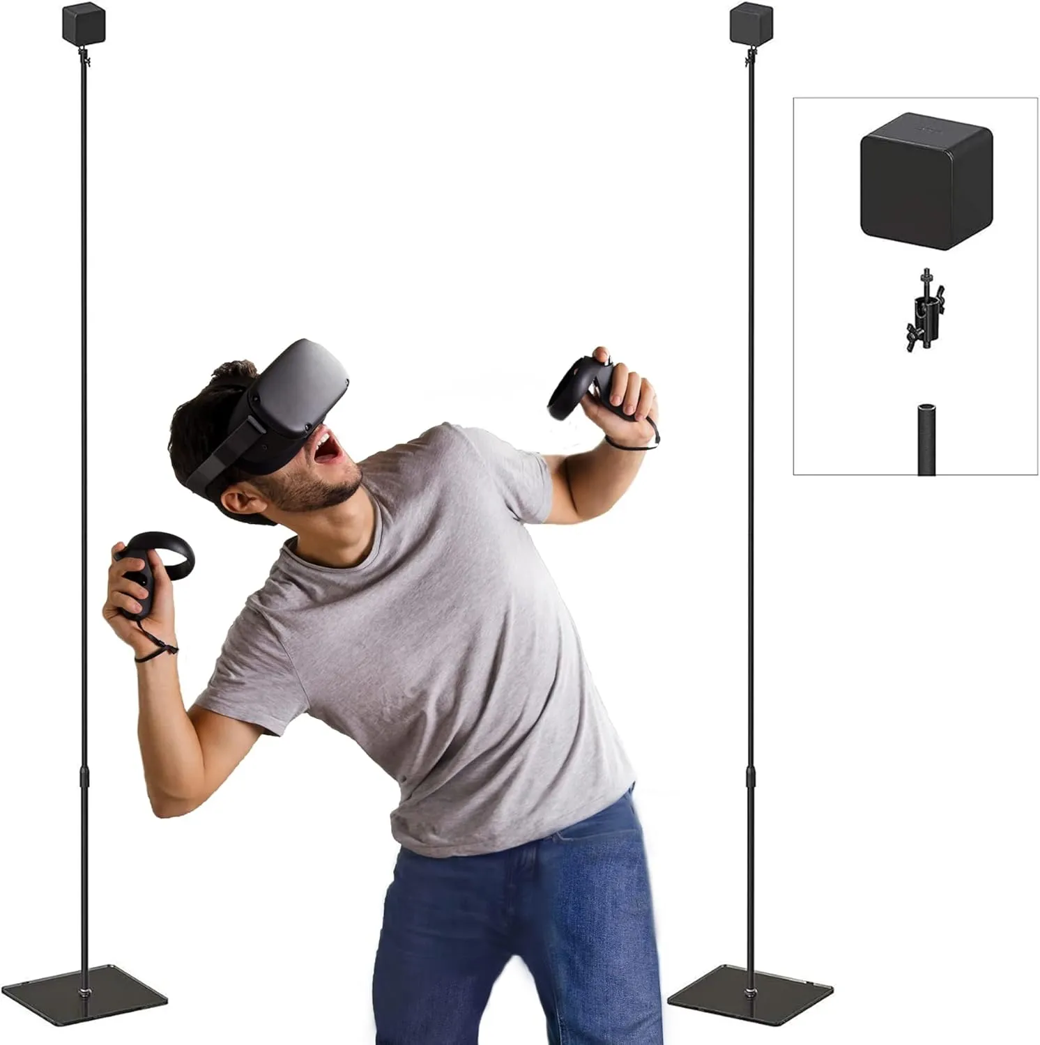 Skywin VR Tripod Stand Compatible with SteamVR Base Station 2.0 -for Sensor Stand, Base Station, and Oculus Rift Constellation (Only Stand)