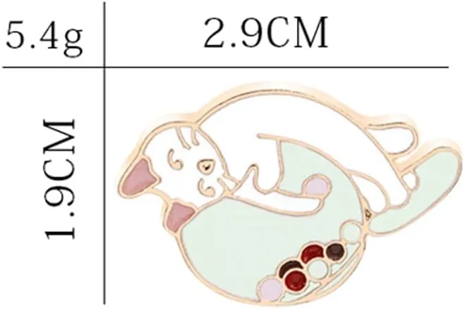 Sleeping CatEnamel Pin Collect Cute Arts Metal Cartoon Brooch Backpack Clothes Collar Minimalism Lapel Badges Jewelry