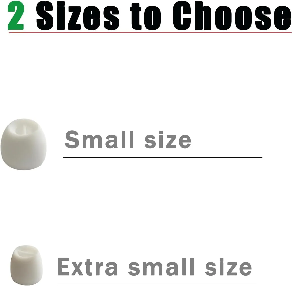 Small Ear Tips Extra Small Earbuds Tips Replacement for Wireless Wired in-ear Earphones fit 4.0mm-5.5mm Nozzles White