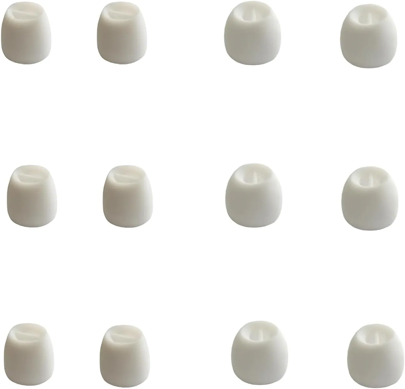Small Ear Tips Extra Small Earbuds Tips Replacement for Wireless Wired in-ear Earphones fit 4.0mm-5.5mm Nozzles White