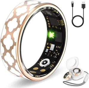Smart Ring Health Tracker, Heart Rate Fitness Tracker, Activity Trackers for Man&Women -Sleep&Exercise Monitor Heart Rate,Blood Oxygen,Waterproof Sleep Tracking Wearable (8)