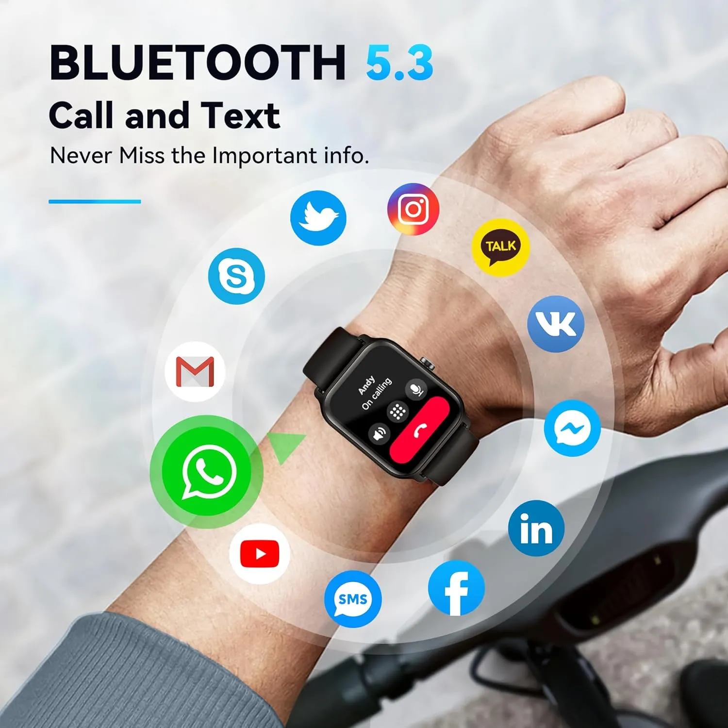 Smart Watch for Men(Answer/Make Call),Alexa Built-in,1.8"Fitness Tracker with Heart Rate Sleep SpO2 Monitor,100 Sport Mode,5ATM Waterproof,Activity Trackers and Smartwatches for iOS and Android Phones