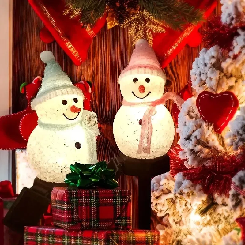 SnowLight Snowman Solar Christmas Lights Outdoor Decoration