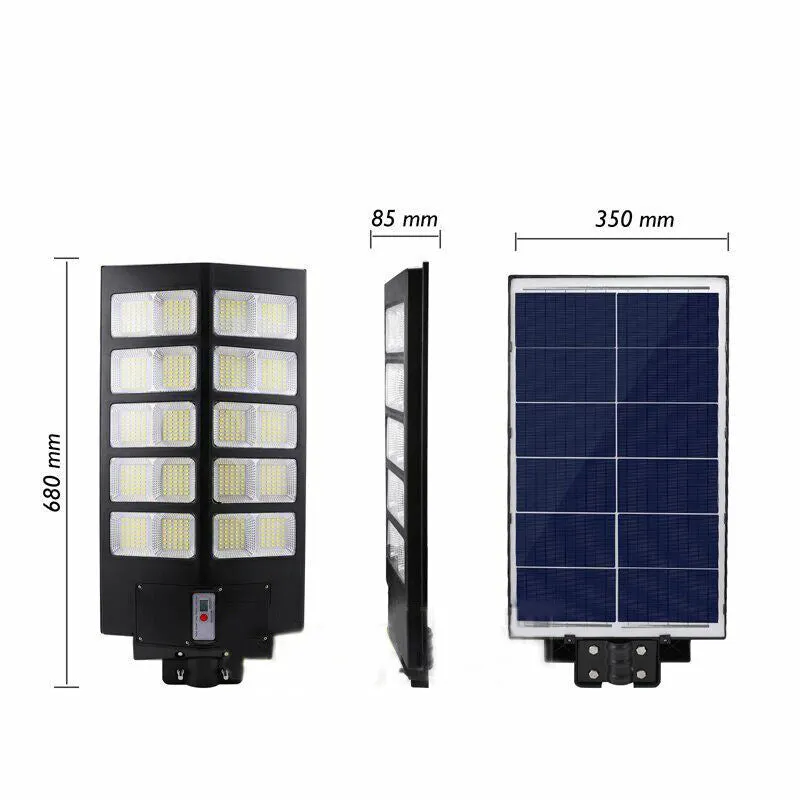 Solar-Powered Commercial Street Lights, 2000W, Motion Sensor, IP67