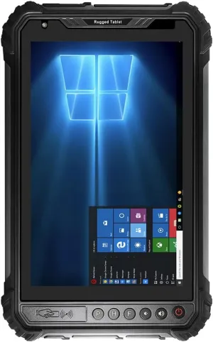 ST9-M Rugged Tablet, 8 inch Windows 11 Pro Industrial Tablet Intel I5-8200Y, 8GB 256GB, IP65 Waterproof, 5000mAh, 4G LTE/BT 4.2/NFC/GPS (with 2D Barcode)