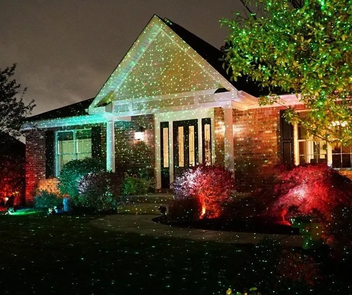 Static Laser Holiday Lights Star Projector