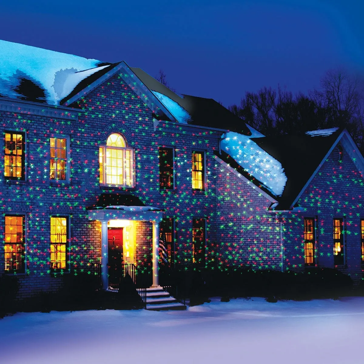 Static Laser Holiday Lights Star Projector