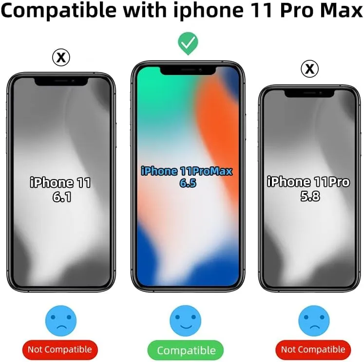 Strong Magnetic Clear for iPhone 11 Pro Max Case [Compatible with MagSafe] [Military Grade Drop Tested] Shockproof Protective Slim Thin Phone Cover 6.5 Inch Clear