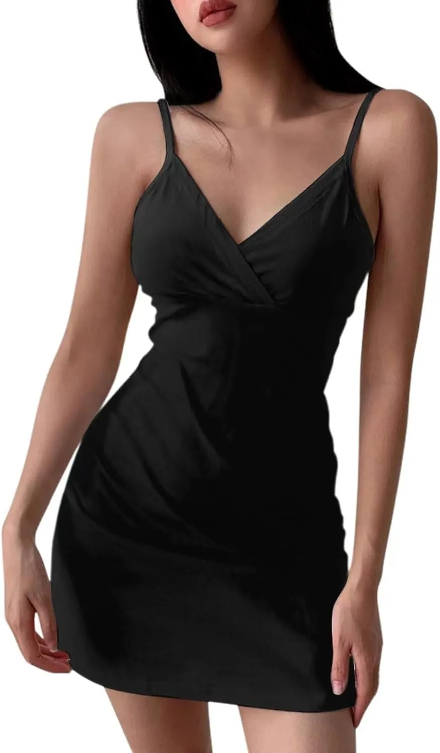 Summer Dresses for Women 2025 Boho Sexy Sleeveless Floral Print Tie Shoulder Cami Mini Dress A Line V-Neck Short Dresses