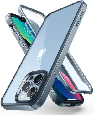 SupCase 360 Degree Case for iPhone 13 Pro (6.1 Inch) Hard Plastic Mobile Phone Case Bumper Case Shockproof Protective Cover [Edge Pro] with Screen Protector 2021 Edition