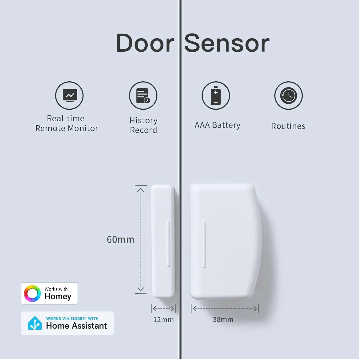 THIRDREALITY Zigbee Contact Sensor 4 Pack, Door and Window Monitor, Home Automation,Works with Home Assistant,SmartThings,Aeotec,Homey,Hubitat or Echo Devices with Build-in Zigbee Hub,hub Required