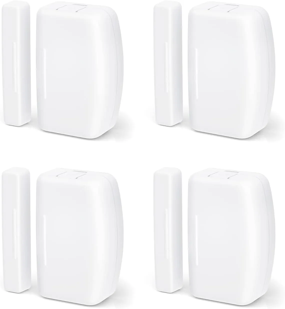 THIRDREALITY Zigbee Contact Sensor 4 Pack, Door and Window Monitor, Home Automation,Works with Home Assistant,SmartThings,Aeotec,Homey,Hubitat or Echo Devices with Build-in Zigbee Hub,hub Required
