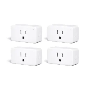 THIRDREALITY ZigBee Smart Plug 4 Pack with Real-time Energy Monitoring,15A Outlet, Zigbee Repeater,ETL Certified,ZigBee Hub Required,Work with Home Assistant,Compatible Echo Devices and SmartThings
