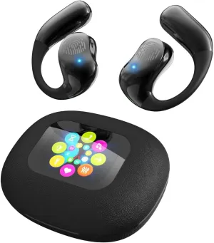 Translation Earbuds - AI Real Time Language Translation Earbuds with 144 Languages Long Battery Life Portable Touchscreen Wireless Earbuds for Travel Business Multilingual Communication Black